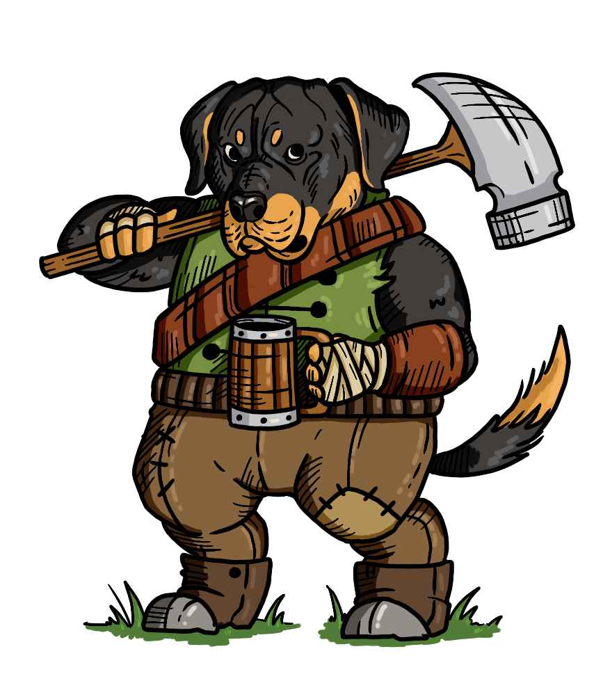 Barkbarian Sticker